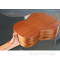 Sapele palissander cirkel patroon ukelele